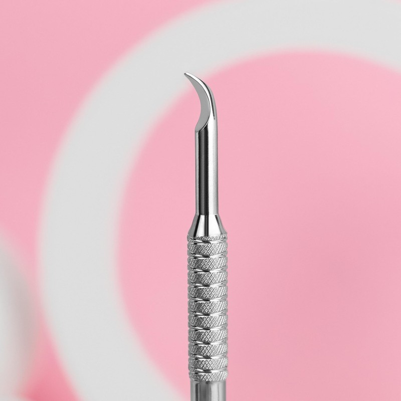 STALEKS PRO Expert 90/4.2 Inclined Cuticle Pusher + Curved Cleanser