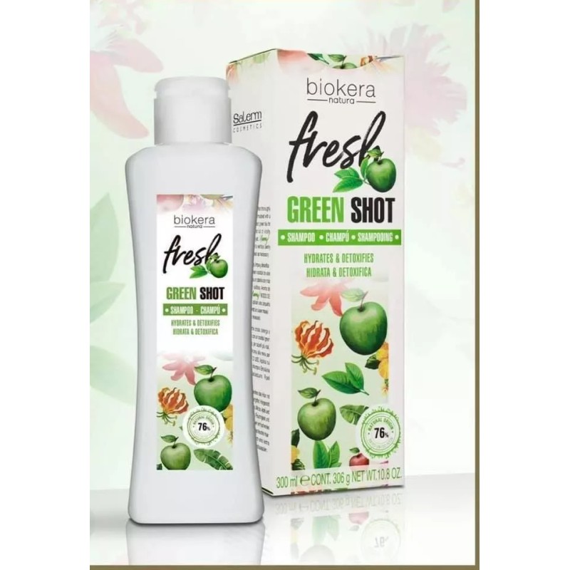 Salerm ® Biokera Fresh Green Shot Shampoo + Balsamo 300ml
