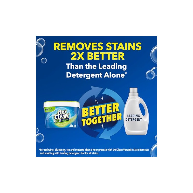 OxiClean Versátil quitamanchas sin 3 libras.
