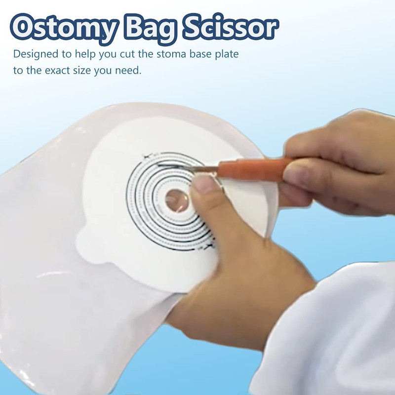 Ostomy Bag Scissor for Colostomy Ileostomy Care, Stoma Pouch Shear