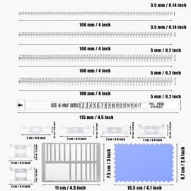 KINBOM 21pcs Ring Size Adjusters, with Polishing Cloth Measuring Tool Invisible Loose Ring Sizer Transparent Size Reducer for Woman Wedding Rings