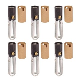 B&P Lamp® Keyless Candle Socket, Adjustable from 3-1/4 Inches to 4-3/4 Inches, 6 Pack