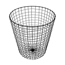 G.E.T. WB-300-MG Heavy Duty Iron Wire Utility Storage Basket, Round, 16" x 18"