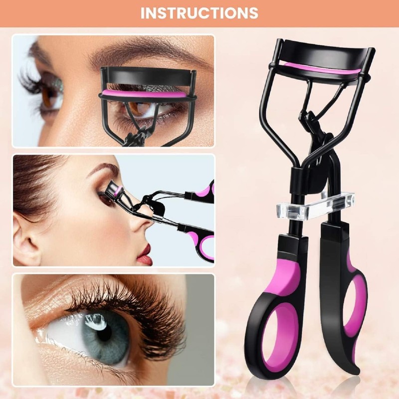 LGLAU Eyelash Curler with Extra Replacement Refill Pads,Classic Lash Curler