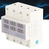 Voltmeter Ammeter, 3 Phase DIN Rail, with Digital Display Screen,