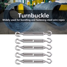 Ratouy Wire Rope Tension, Anti-Rust Turnbuckle for Adjusting Tension (M4)