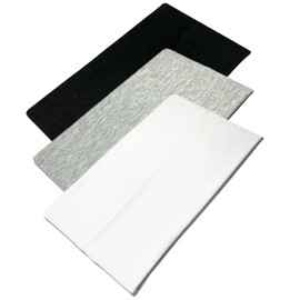 WESTEND CHOICE Extra Wide Headband 13cm Stretchy Head Band 3 Pack Unisex Bandeau Headbands for Women & Men Soft Kylie Hairbands Yoga Bandana Hair band (Mixed set A)