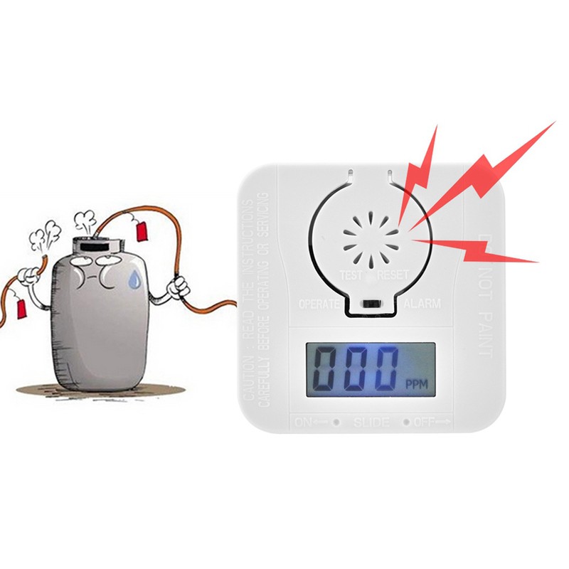 CO Carbon Monoxide Detector Poison Gas Sensor Home Security Alarm