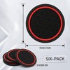 4 Pcs Anti-Slip Car Cup Holder Coaster Set, Diameter 2.75