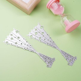 Cutting Dies for Card Making, Heart Star Bubbles Dots Stencils for DIY Scrapbooking Photo Album Decorative Embossing Paper Cutting Dies for Card Making Template