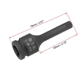 TA-VIGOR Impact Triple Square Spline Bit Socket, 1/2" Drive x M10 (10mm) Key Socket, Premium CR-MO Steel Bits, 78mm Length Bit for Impact Power Drills, Torque Wrench, Ratchet Wrench