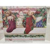 Set of 3 - Christmas Holiday Stockings Portfolio Boxed Note
