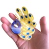 Fancy Peacock Hair Clip,Novelty Acetate Claw Clips,Small Hair Clips for