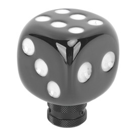 Cabezal de Cambio en Forma de Dado, Cambio Suave Perilla de Palanca de Cambios de Transmisión Elegante Resina Fácil de Sostener Ajuste Universal para Vehículos Manuales (Blanco