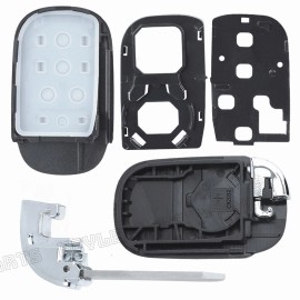 KeylessAutoParts for Honda CR-V HR-V 2023 2024 Smart Remote Key Shell Case KR5TP-4 72147-T43-A11