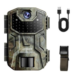 iZEEKER Wildlife Camera without WiFi, Wildlife Camera with 940 nm No Glow Infrared LEDs, Wildlife Camera with Motion Sensor, Night Vision, IP66 Waterproof for Animal Watching, Home Security