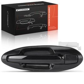 A-Premium Rear Left Driver Side Exterior Door Handle Compatible with Hyundai Sonata 2002-2005 & Kia Optima 2001-2006, Magentis 2001-2006, Smooth Black