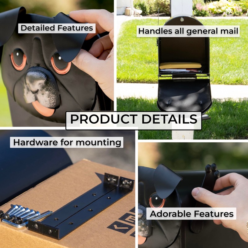 Made Easy Kit Metal Mailbox Animal Design - Fast Straight