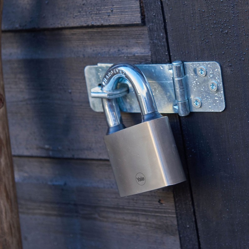 Yale Iron Disc Padlock 70mm - Nickel Plated - Hardened
