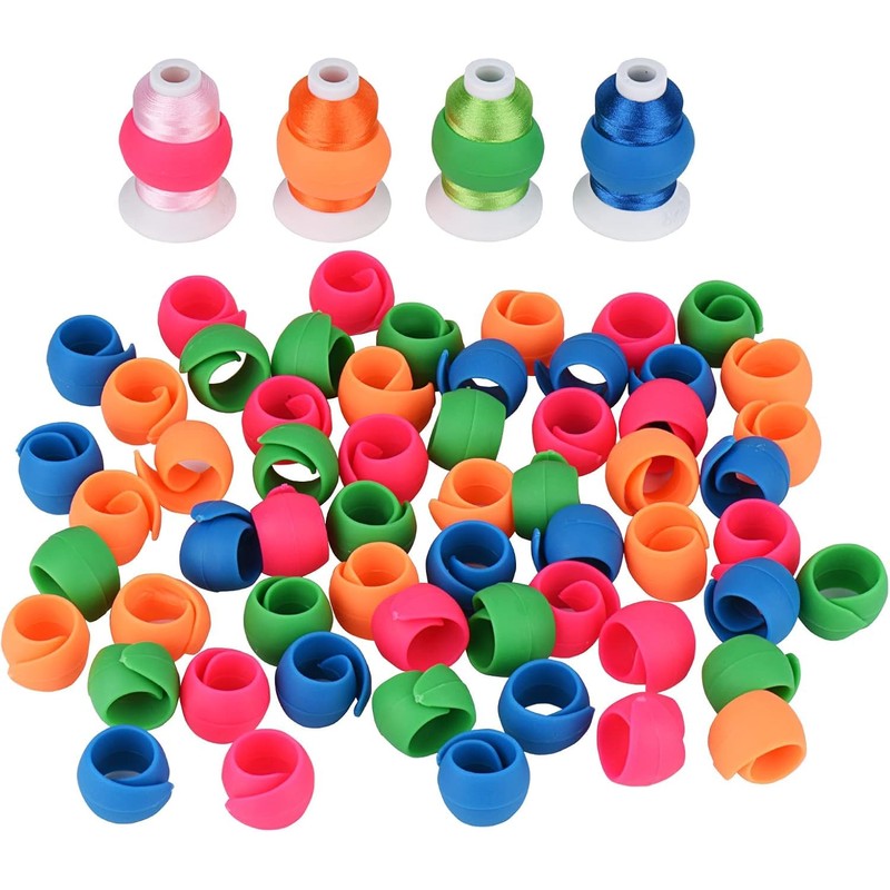 Simthread Embroidery Thread Holder 100pcs [Keep Thread Spool Neat&Organized] Thread