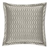 Five Queens Court Saranda Satin Geometric Quilted Euro Pillow Sham,