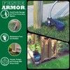 Fence Armor Galvanized Steel Post Guard | 1 Pair 3.5”