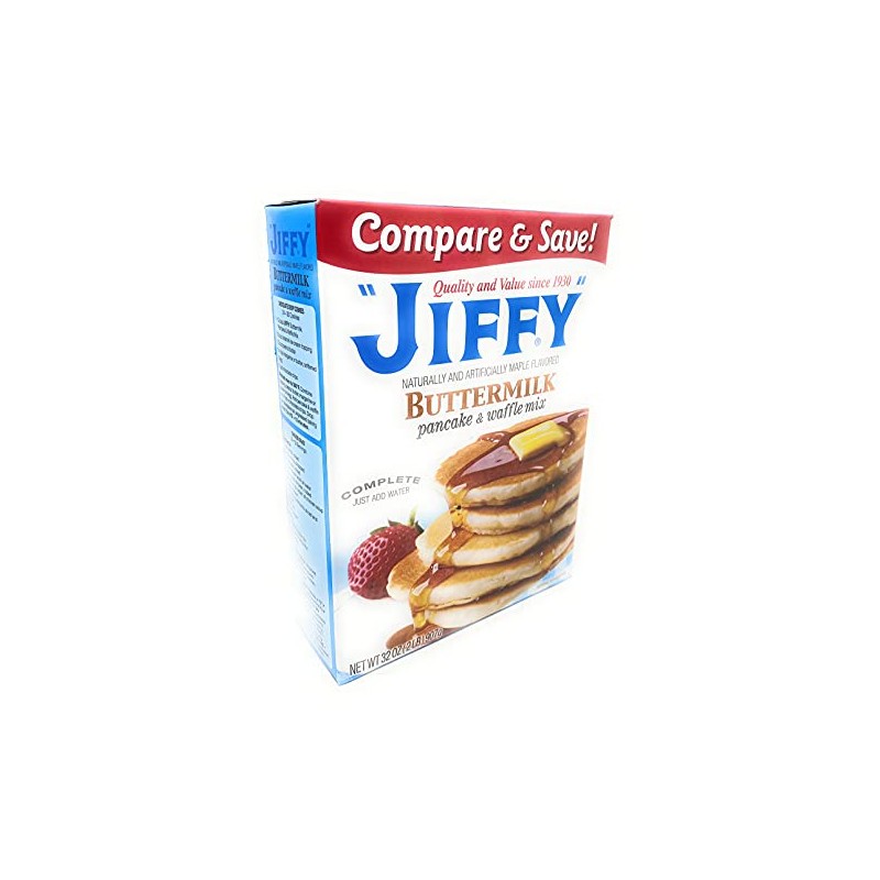 Jiffy Buttermilk Pancake & Waffle Mix 32oz - 1 box