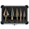 IRONANT Step Drill Bits, 5PCS HSS Titanium Step Drill Bit