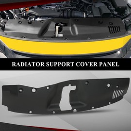 CROSSDESIGN Front Upper Radiator Support Cover Panel Compatible with Civic 2016-2021 74127-TBA-A00，74127TBAA00