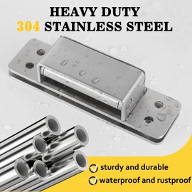 Hidden Door Hinge 5 Inch Hidden Hinges for Doors 304 Stainless Steel Hidden Door Hinges Heavy Duty Invisible Hinge 3mm Thicknesse Hidden Hinges for Doors Silent and Smooth 1pcs