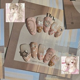 Cutie Gyaru Handmade Nail Tips / 큐티갸루 수제네일팁