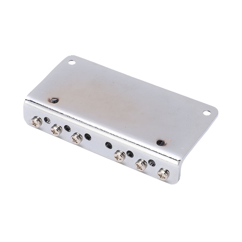 6 String Metal Bridge Replacement Adjustable Saddle Bridge Stringed Instrument