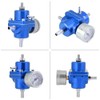 Universal Aluminum Fuel Pressure Regulator Gauge & Hose Kit 0-140
