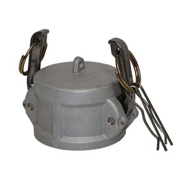 1″ Aluminum Dust Cap Type DC Cam & Groove Fitting with Stainless Steel Handles & Locking Pins