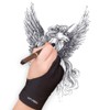 XPPen Painting Gloves, Small, Two Finger Gloves, Ambidextrous, Stain Resistant,