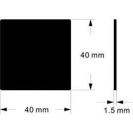 Door Plate [Push/Pull PULL] Black (White Letter), Acrylic, Square, 1.6 x 1.6 x 0.06 inches (40 x 40 x 1.5 mm), Stylish, Simple, Office, Shop, Company, Hotel, Facility, Hospital, Home, Sign Plate, Door