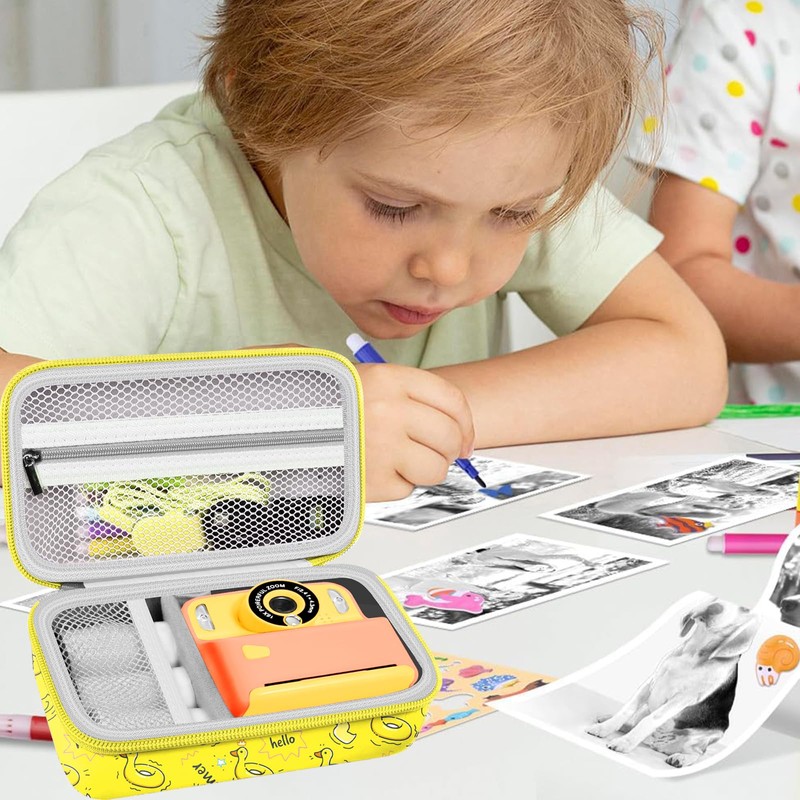 Leayjeen Kids Instant Print Camera Case Compatible with Amzelas/GGIE/CKATE/Gabrella/YKSLEMON and