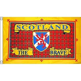 AZ FLAG - Scotland The Brave Flag - 2x3 Ft - 100D Polyester Scottish Banner with Two Metal Grommets - Fade Resistant - Vivid Colors - 2' x 3' Feet - 90x60 Cm