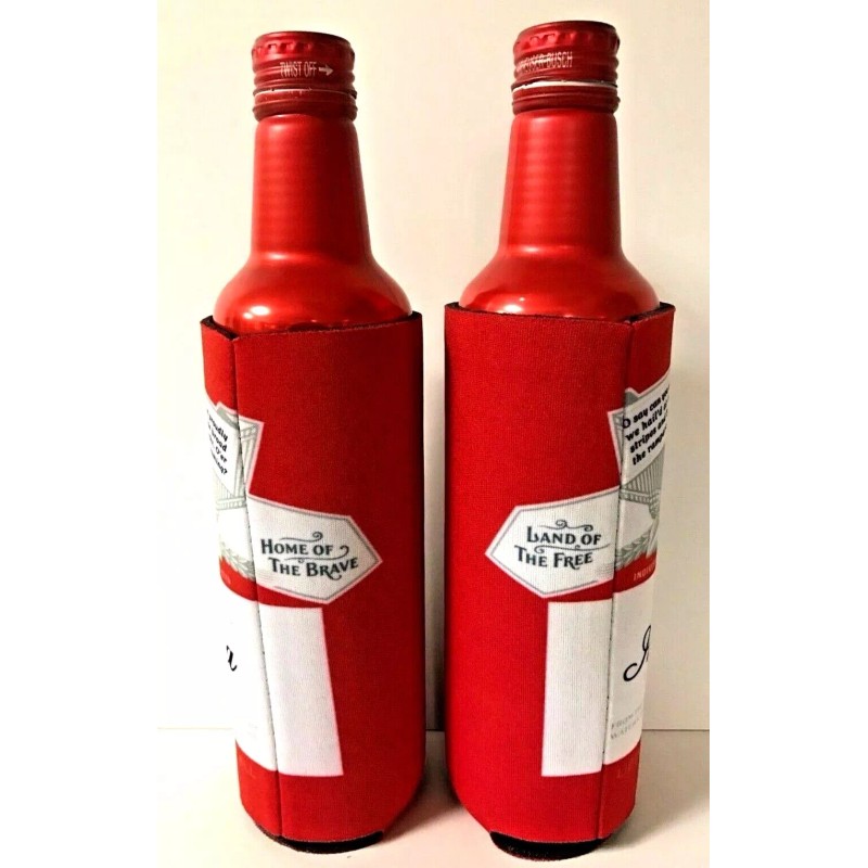 Budweiser AMERICA Logo Beer Koozie - Fits 16 oz Aluminum