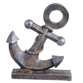 jojofuny Nautical Decor Resin Boat Anchor Model Mediterranean Style Nautical Beach Home Desktop Decor