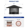10 Inch Round Chimney Cap: Cone Top Fireplace Chimney Caps