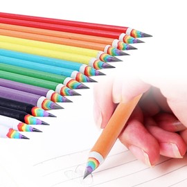 Rimikuru Pencils 2B Rainbow Pencils, 8 Colors, 16 Pieces/32 Pieces, Rainbow Color, Cute (Set of 24)