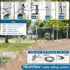 Muzata 20Pack Swageless Cable Railing Kit 1/8" Invisible Tensioner No