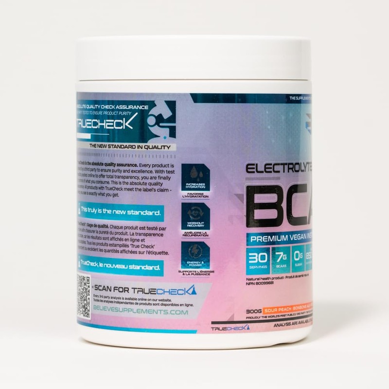 Believe Supplements Believe Supplements Electrolytes+BCAA: Optimize Hydration and Muscle Recovery