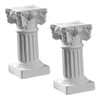 Ipetboom 2pcs Nordic Style Column Candlestick Holders High Temperature Resistant