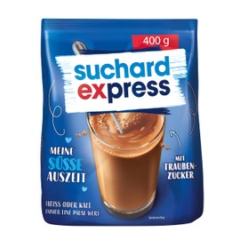 Suchard Express 400g Beutel, Getränkepulver für heiße Schokolade, Nachfüllbeutel, Kakao für kalte oder warme Milch
