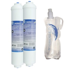 FILTROTECH Original Water Filter for Fridge Side-by-Side, Double Pack + Accessory