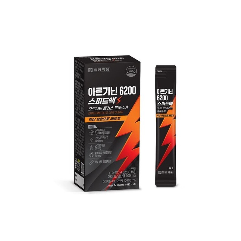 아르기닌 6200 스피드액 오르니틴 플러스 액상 고함량 14포 Arginine 6200