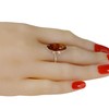 HolidayGiftShops Sterling Silver and Baltic Amber Ring Autumn SKU :