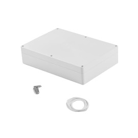 Heyiarbeit 1Pcs 263x185x60mm/10.35" x 7.28" x 2.36" ABS White Dustproof Electronic Junction Box Switch Shell Enclosure Project Box Case DIY Box Junction Case Enclosure